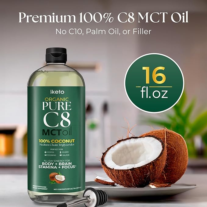 Organic C8 MCT Oil (16 Fl Oz)