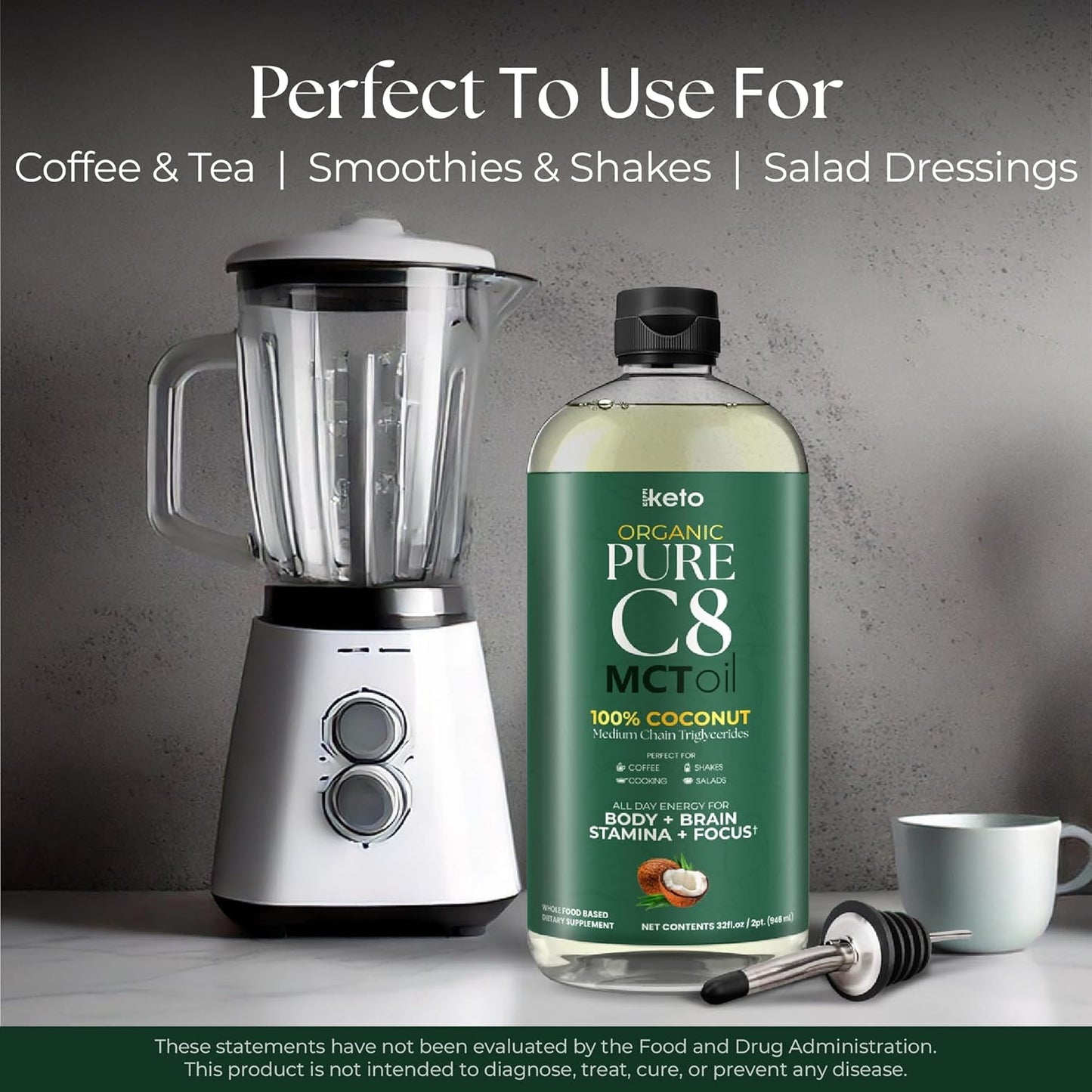 Organic C8 MCT Oil (32 Fl Oz)