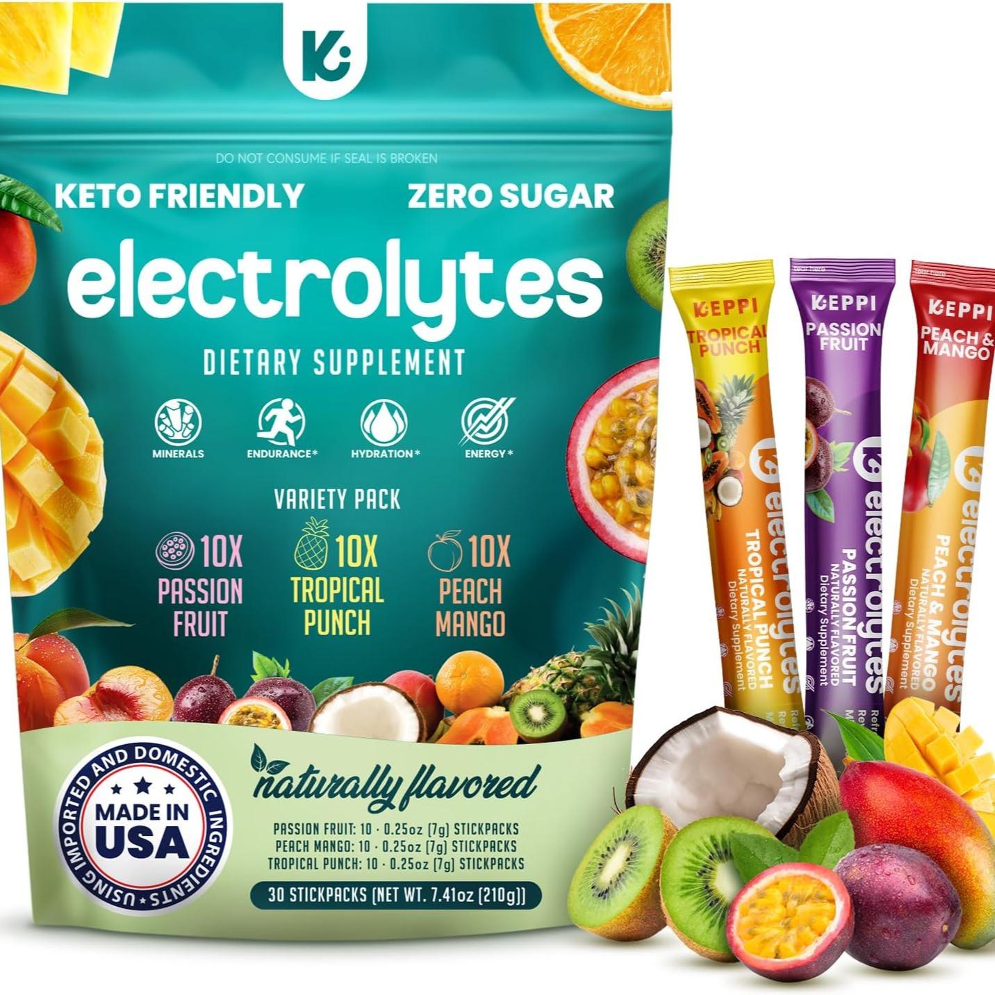 Raspberry Lemonade Electrolyte Drink Mix Sticks