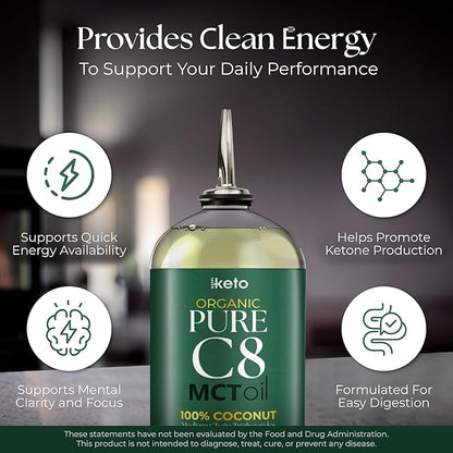 Organic C8 MCT Oil (16 Fl Oz)