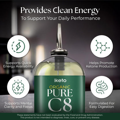 Organic C8 MCT Oil (32 Fl Oz)