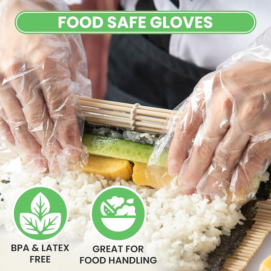 Keppi 600pcs Disposable Food-Safe Gloves – BPA & Latex Free, One Size